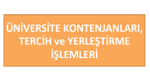 2012 Üniversite Kontenjanları, Tercih ve Yerleştirme İşlemleri 1