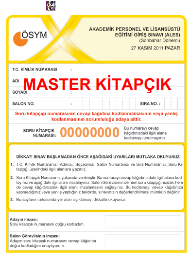 2011 ALES Sonbahar Dönemi Cevap Anahtarı 1