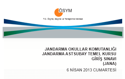 2013 JANA Cevap Anahtarı - 6 Nisan 5