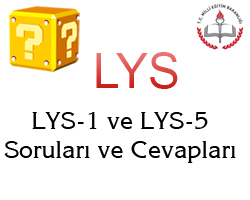 16 Haziran 2013 LYS-1 (Matematik-Geometri) Cevap Anahtarı 1