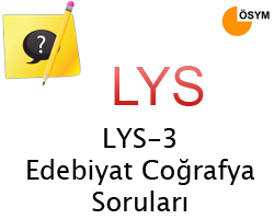 23 Haziran 2013 LYS-3 Edebiyat-Coğrafya Cevap Anahtarı 1