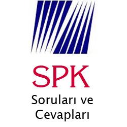 2014 SPK Sınavı Cevapları