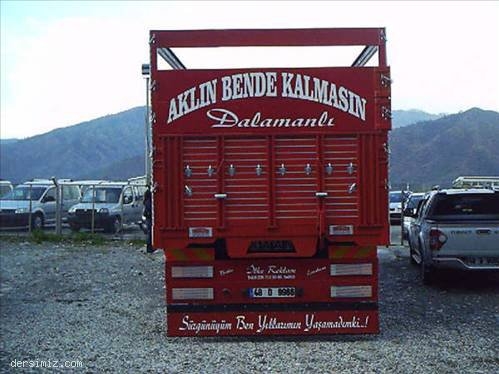 Kamyon Arkası Komik Yazıları 11