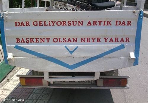 Kamyon Arkası Komik Yazıları 12