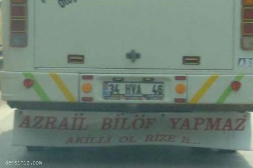 Kamyon Arkası Komik Yazıları 2