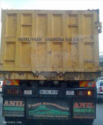 Kamyon Arkası Komik Yazıları 6
