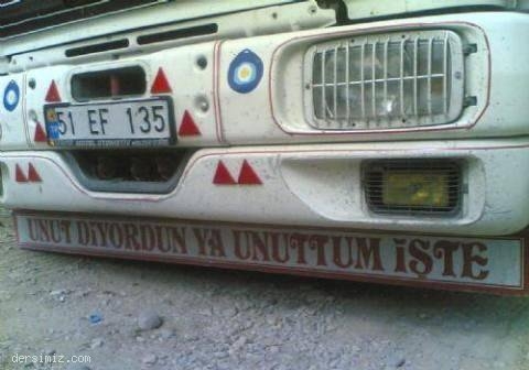 Kamyon Arkası Komik Yazıları 9
