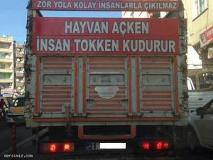 Kamyon Arkası Komik Yazıları
