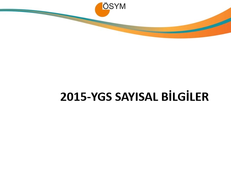 2015 YGS Sayısal Bilgiler 1