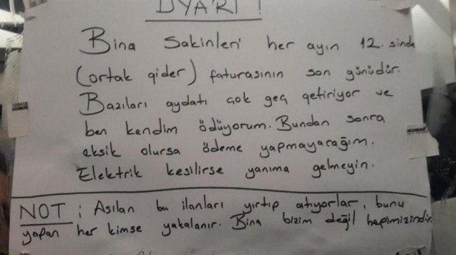 Gülme garantili apartman yönetimi yazıları 11