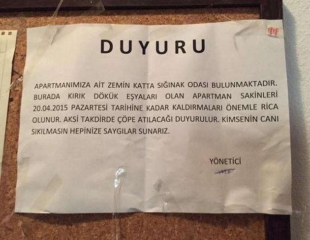 Gülme garantili apartman yönetimi yazıları 13
