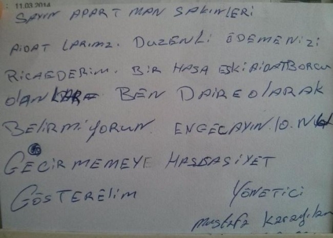 Gülme garantili apartman yönetimi yazıları 4