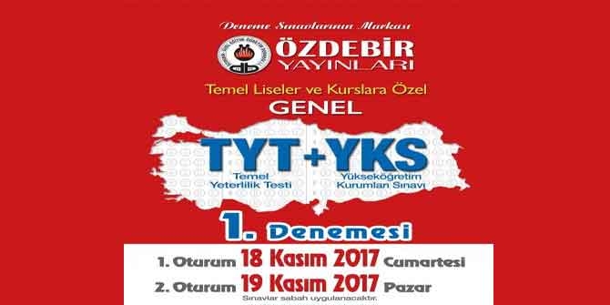 18-19 Kasım Özdebir TYT-YKS Deneme Sınavı Cevap Anahtarı 4