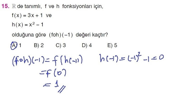 10. Sınıf Matematik Sayfa 107-109 Cevapları 15