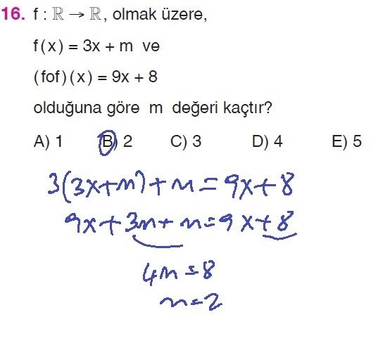 10. Sınıf Matematik Sayfa 107-109 Cevapları 16