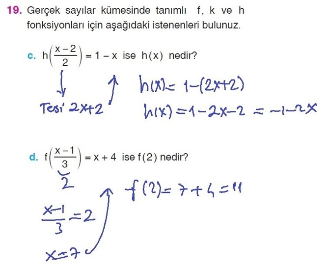 10. Sınıf Matematik Sayfa 107-109 Cevapları 21