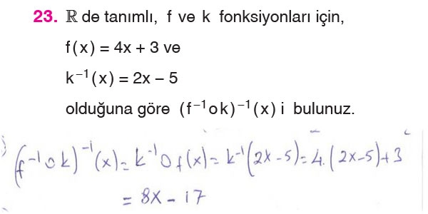 10. Sınıf Matematik Sayfa 107-109 Cevapları 26