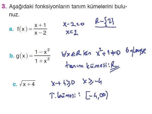 10. Sınıf Matematik Sayfa 107-109 Cevapları 3