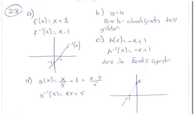 10. Sınıf Matematik Sayfa 107-109 Cevapları 32