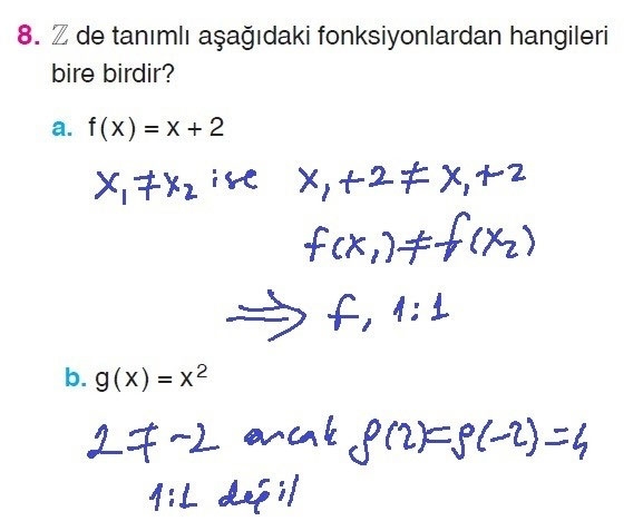 10. Sınıf Matematik Sayfa 107-109 Cevapları 8