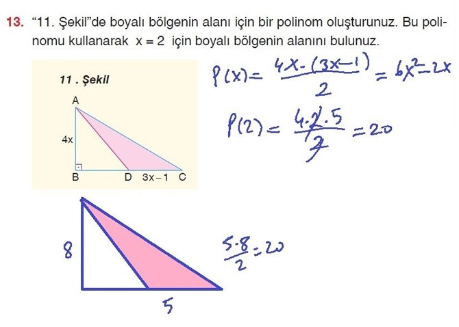 10. Sınıf Matematik Sayfa 134-137 Cevapları 13