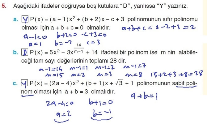 10. Sınıf Matematik Sayfa 134-137 Cevapları 5