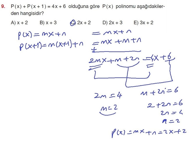 10. Sınıf Matematik Sayfa 134-137 Cevapları 9