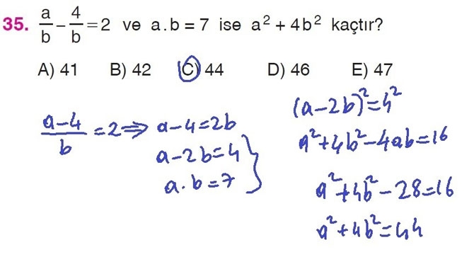 10. Sınıf Matematik Sayfa 165-168 Cevapları 38