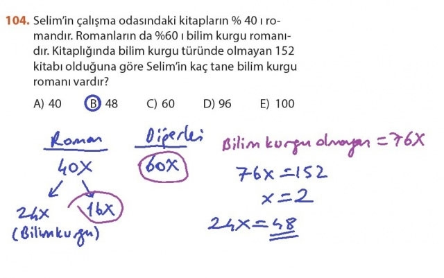 9. Sınıf Matematik Sayfa 184-194 Cevapları 104