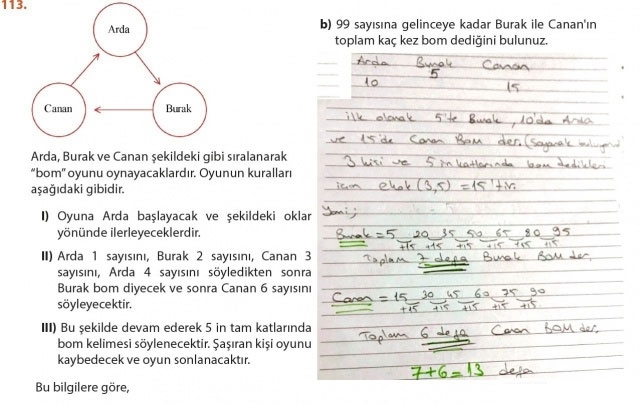 9. Sınıf Matematik Sayfa 184-194 Cevapları 114