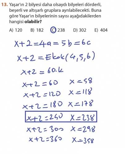 9. Sınıf Meb Matematik Sayfa 184-194 Cevapları 13