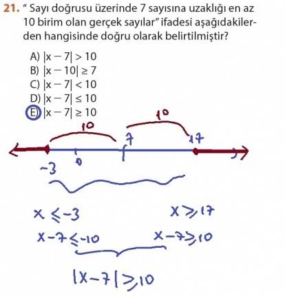 9. Sınıf Matematik Sayfa 184-194 Cevapları 21