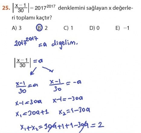 9. Sınıf Matematik Sayfa 184-194 Cevapları 25