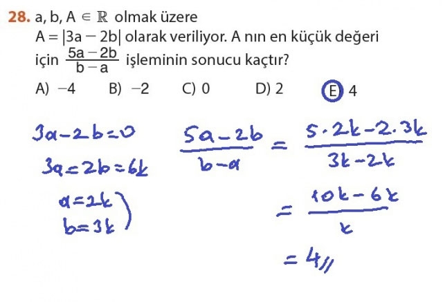 9. Sınıf Meb Matematik Sayfa 184-194 Cevapları 28