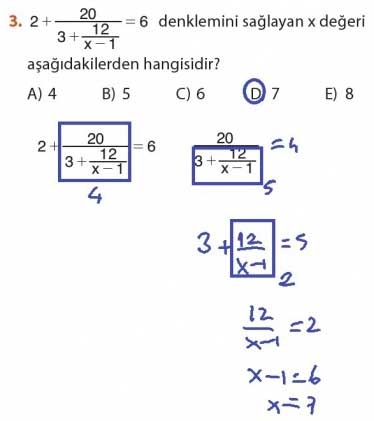 9. Sınıf Matematik Sayfa 184-194 Cevapları 3