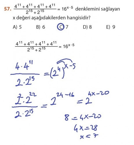 9. Sınıf Matematik Sayfa 184-194 Cevapları 57