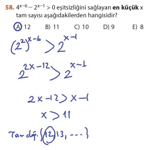 9. Sınıf Matematik Sayfa 184-194 Cevapları 58