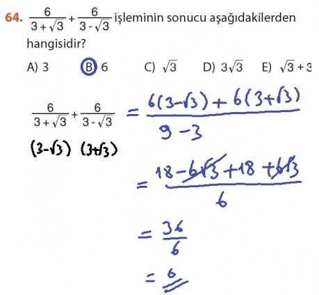 9. Sınıf Meb Matematik Sayfa 184-194 Cevapları 64