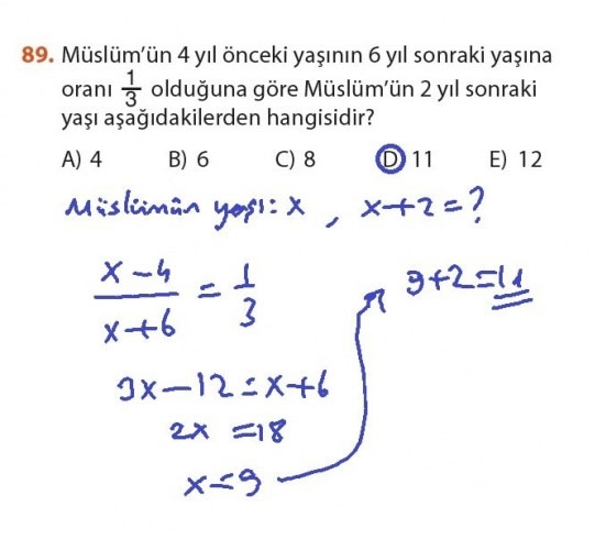 9. Sınıf Meb Matematik Sayfa 184-194 Cevapları 89