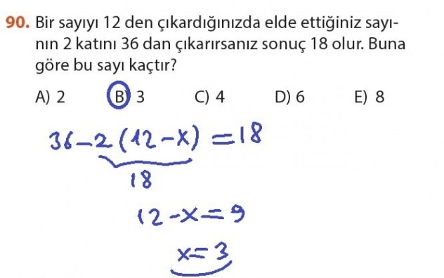 9. Sınıf Matematik Sayfa 184-194 Cevapları 90