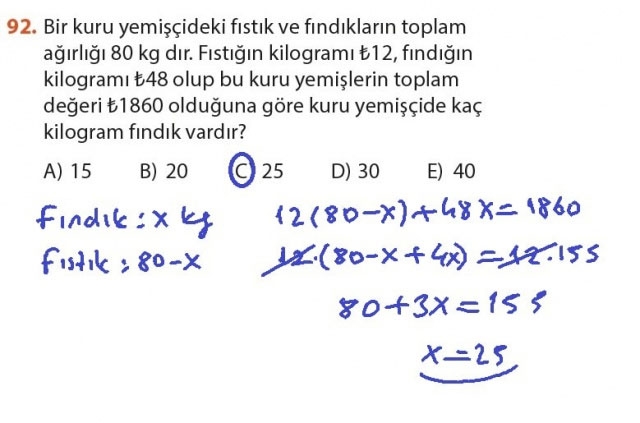 9. Sınıf Meb Matematik Sayfa 184-194 Cevapları 92