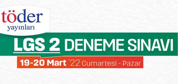 19-20 Mart TÖDER LGS-2 Deneme Sınavı Cevap Anahtarı 1