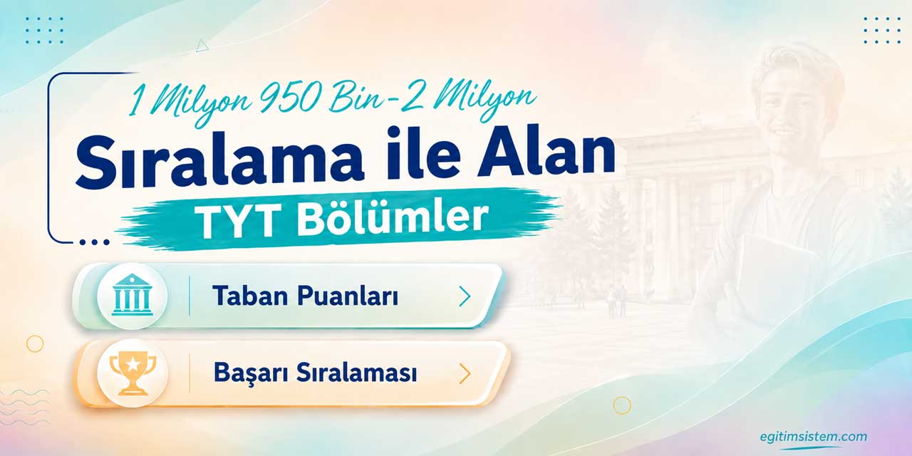 TYT’de 2 Milyon Sınırında Devlet Üniversitesi Fırsatı: 132 Program Listede