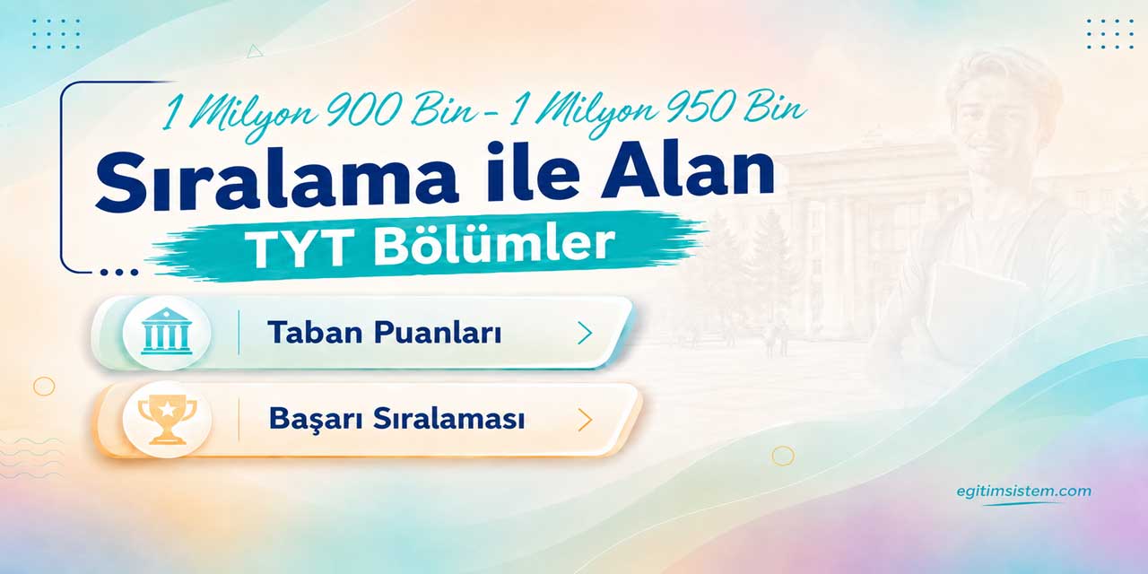 TYT’de 1,9 Milyon Sıralamaya 213 Devlet Programı: Bölüm Seçenekleri Genişliyor