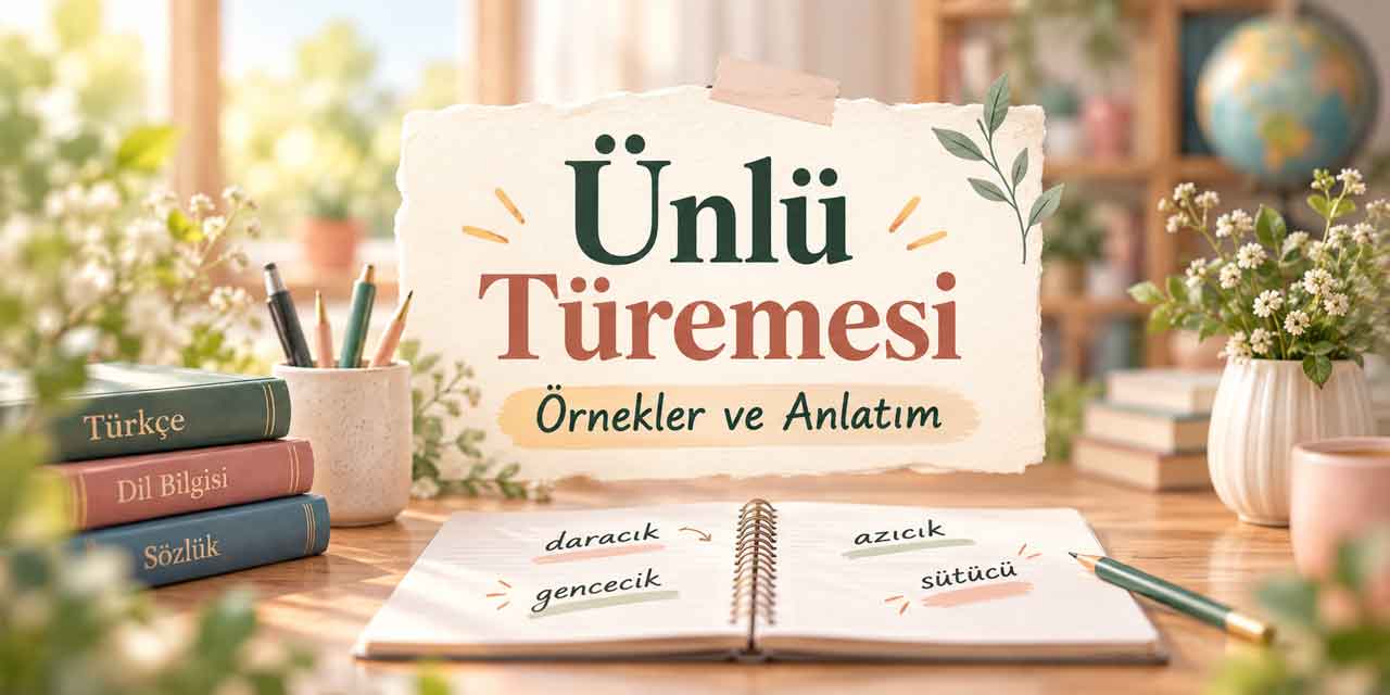 Ünlü Türemesi Nedir? Örnek Kelimeler ve 20 Cümle