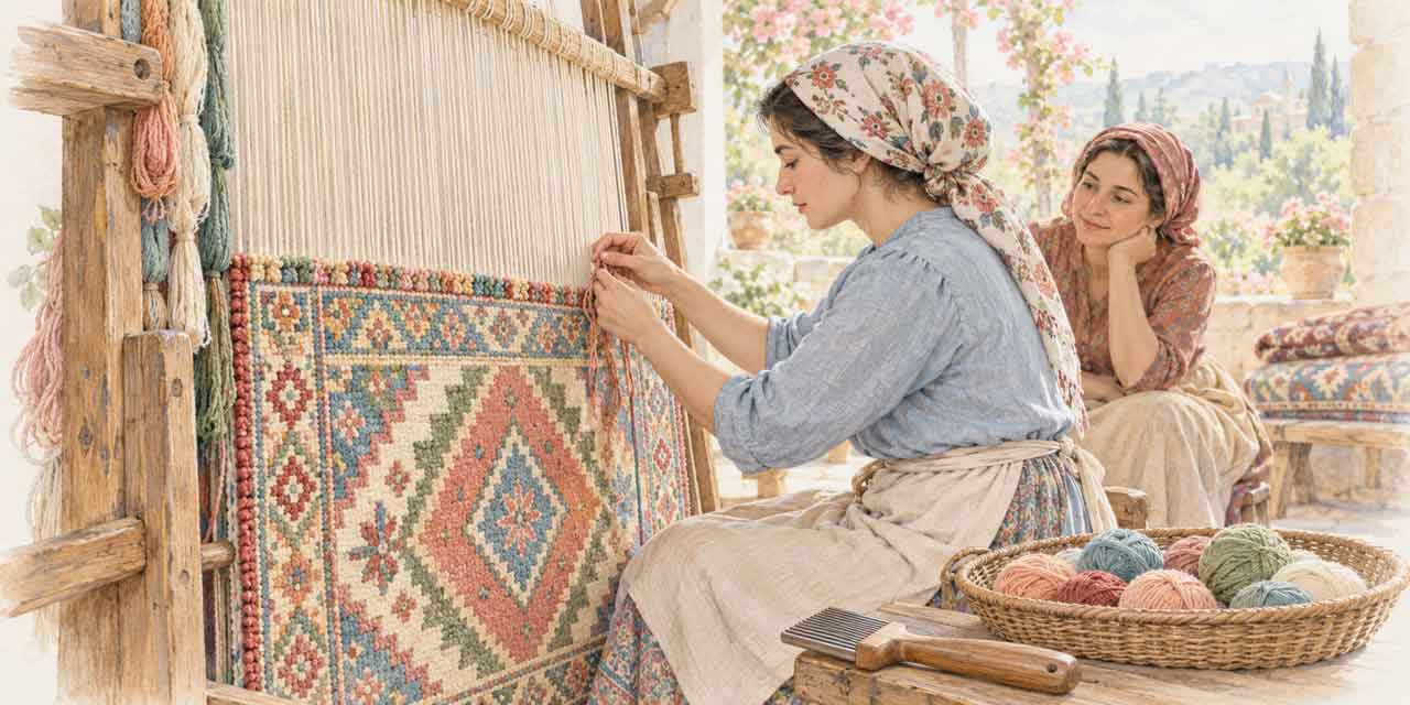 El dokuması halı nasıl yapılır, hangi araçlar kullanılır?